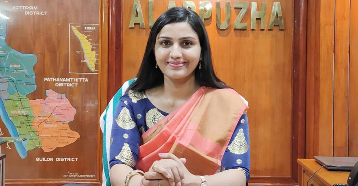 dr-renu-raj-takes-charge-as-alappuzha-district-collector-kerala-news