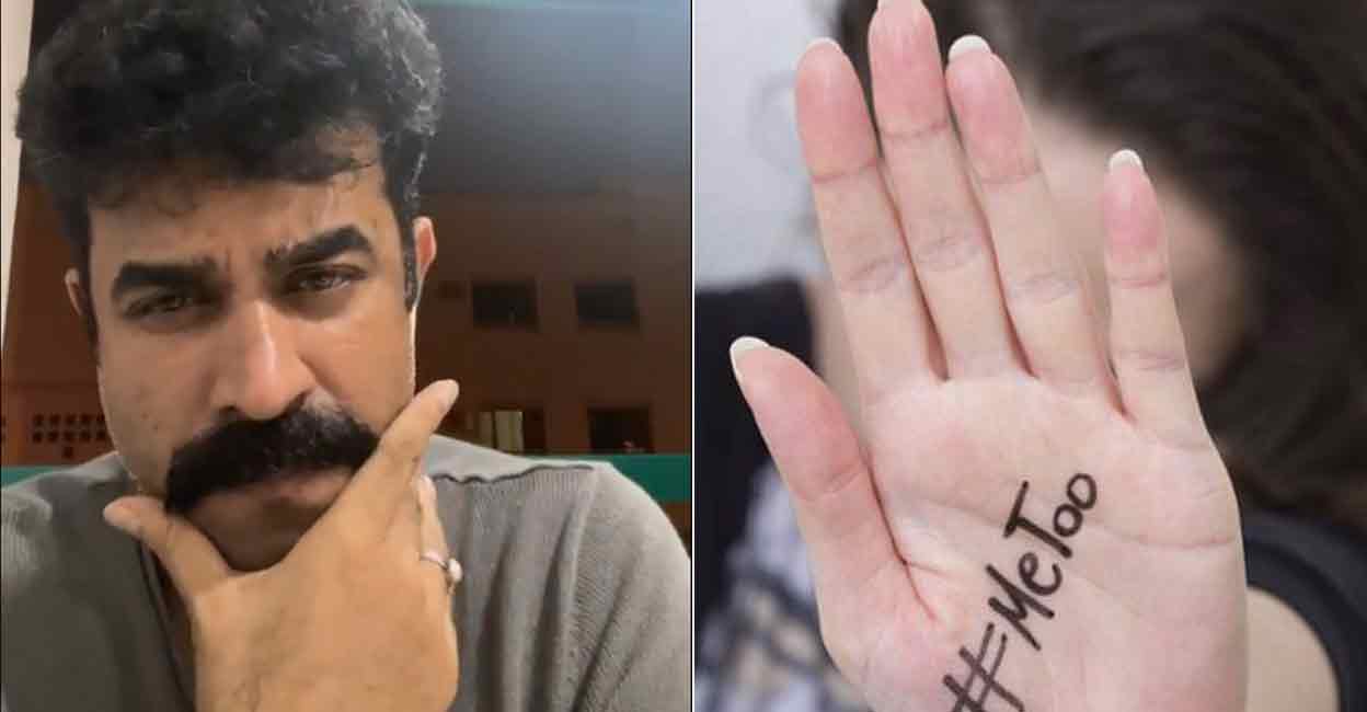 A screengrab of Vijay Babu's Facebook Live that was hosted midnight Wednesday.