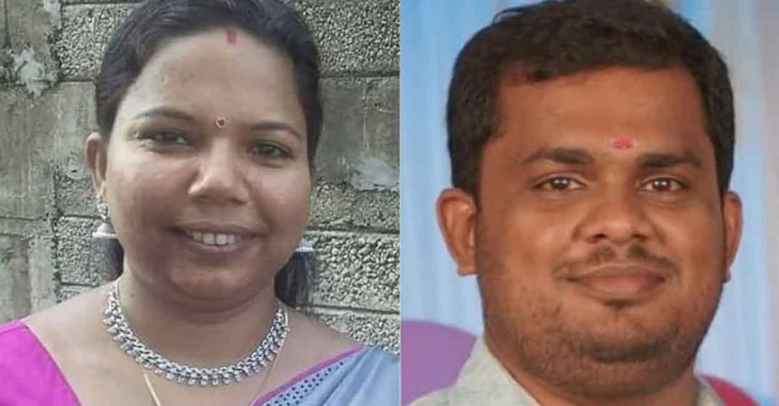 Manju and Sreekanth. Manju and Sreekanth.