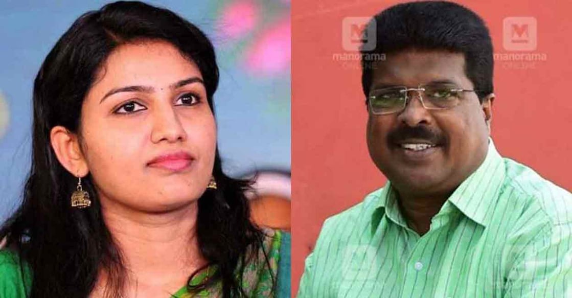 Renu Raj and Chitharanjan Alappuzha District Collector Renu Raj and MLA PP Chitharanjan.