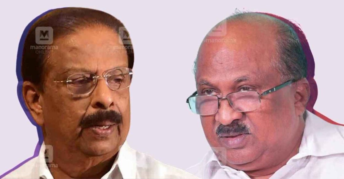 K Sudhakaran, KV Thomas. Design: Onmanorama