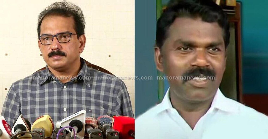 Sabu M Jacob and Sreenijin 
