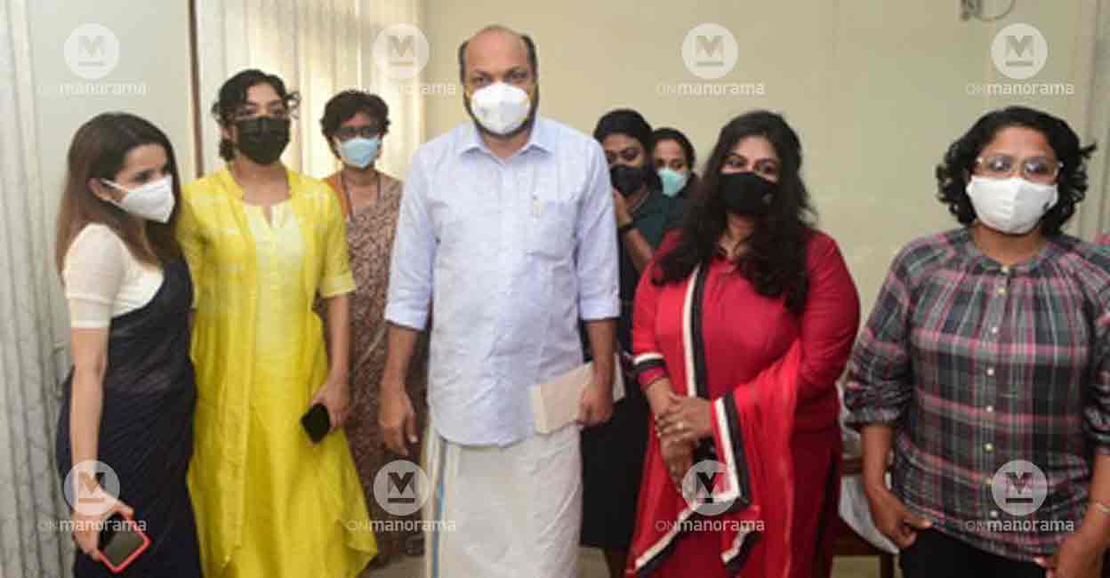 When representatives of the WCC met Industries Minister P Rajeev in Kochi on January 21, 2022. Photo: Robert Vinod