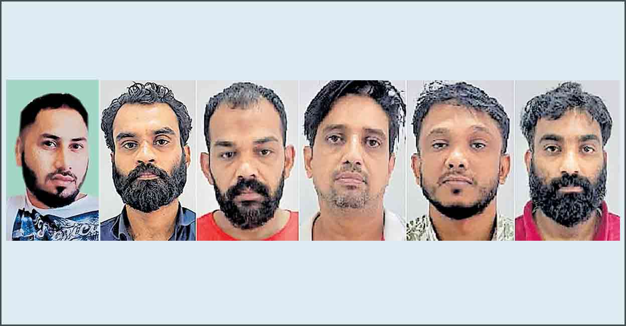 Murdered Saudi returnee was a gold carrier, say police; five arrested (From left) Yahya, Manikandan, Rafeeque Mohammad Musthafa, Anas Babu, Mohammad Abdul Ali and Althaf.