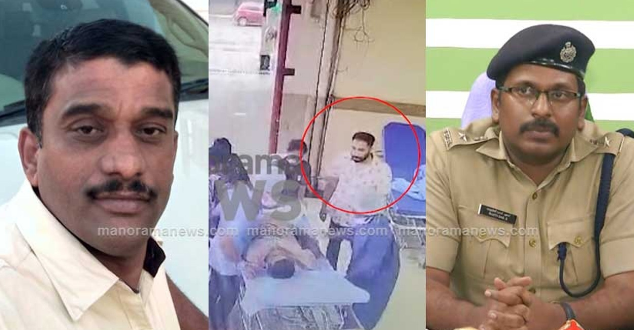 (Left) Abdul Jaleel, CCTV visual of Yahya (centre) and Malappuram District police chief S Sujith Das.