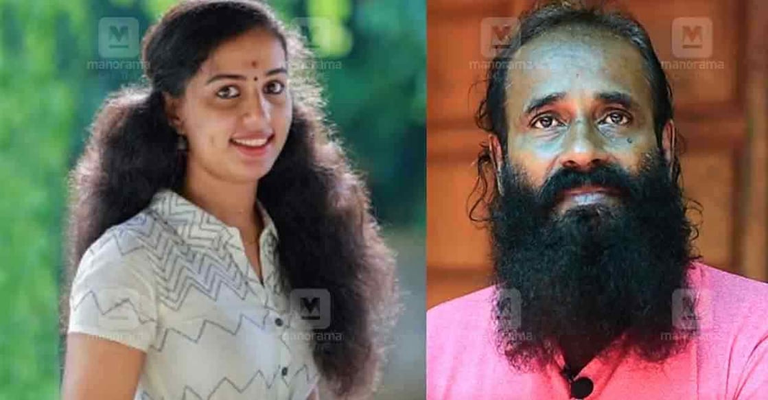 Vismaya V Nair and her father Thrivikraman Nair. 