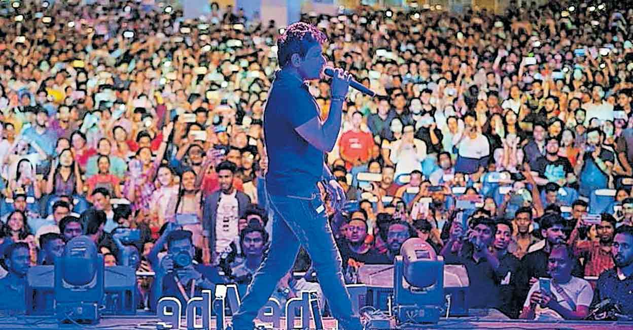 KK A snap from KK's last concert in Kolkata. Photo: Instagram
