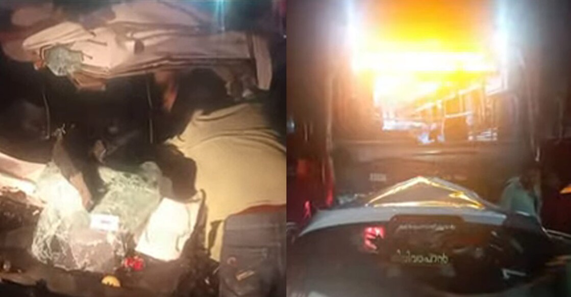 ksrtc-swift-bus-car-accident-alappuzha-1 ksrtc-swift-bus-car-accident-alappuzha-1