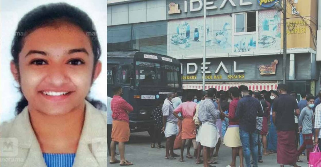 (1) ദേവനന്ദ (2) ദേവനന്ദ സുഹൃത്തുക്കൾക്കൊപ്പം ഷവർമ കഴിച്ച കട