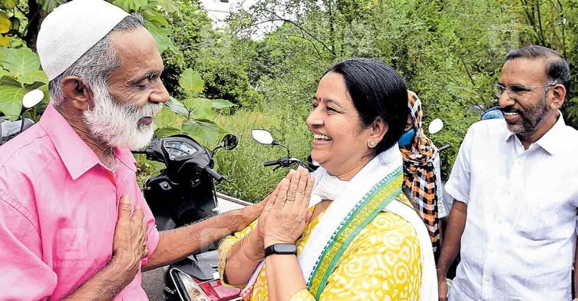 Uma Thomas UDF candidate Uma Thomas during campaign.