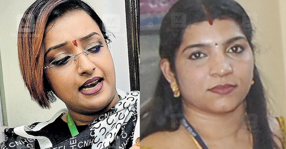 Swapna Suresh, Saritha S Nair. File photos