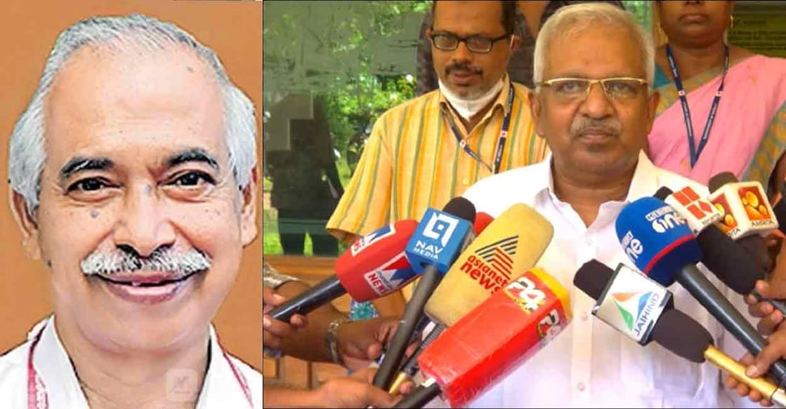 v-kunhikrishnan-p-jayarajan (Right) P Jayarajan met (left) Kunhikrishnan on Monday and held conciliatory talks.