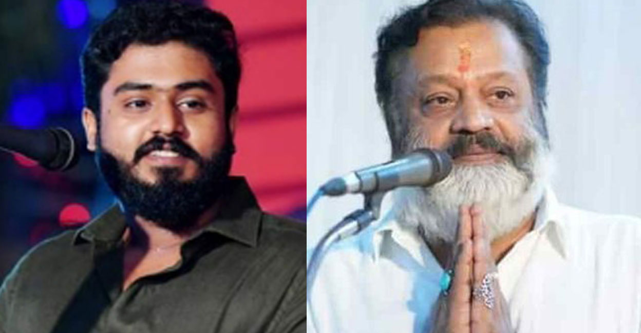 Gokul Suresh and Suresh Gopi.