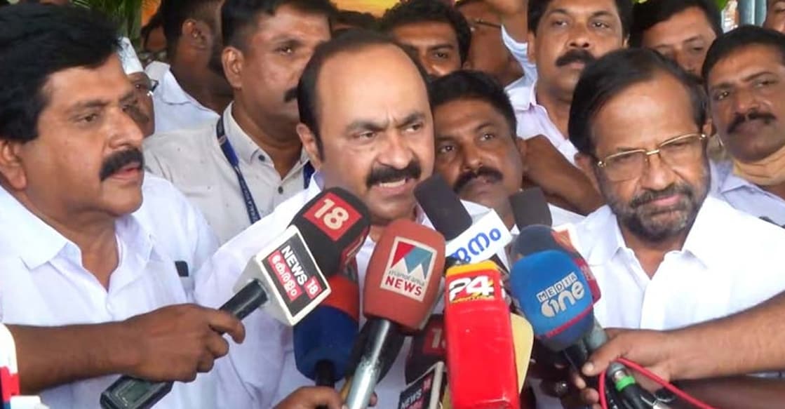 VD Satheesan VD Satheesan speaks to the media. Photo: Sreengrab/MMTV