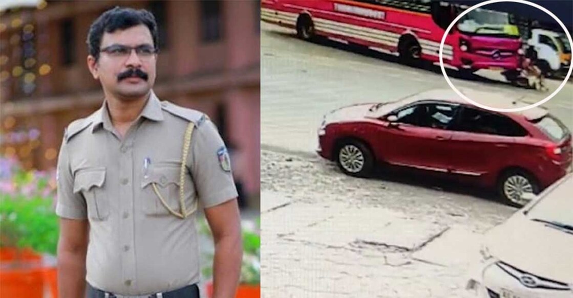 1) ബിജു. 2) അപകടത്തിന്റ ദൃശ്യത്തിൽനിന്ന്