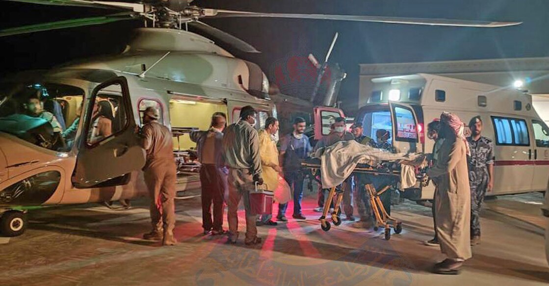 The injured being shifted to hospitals. Photo: Royal Oman Police