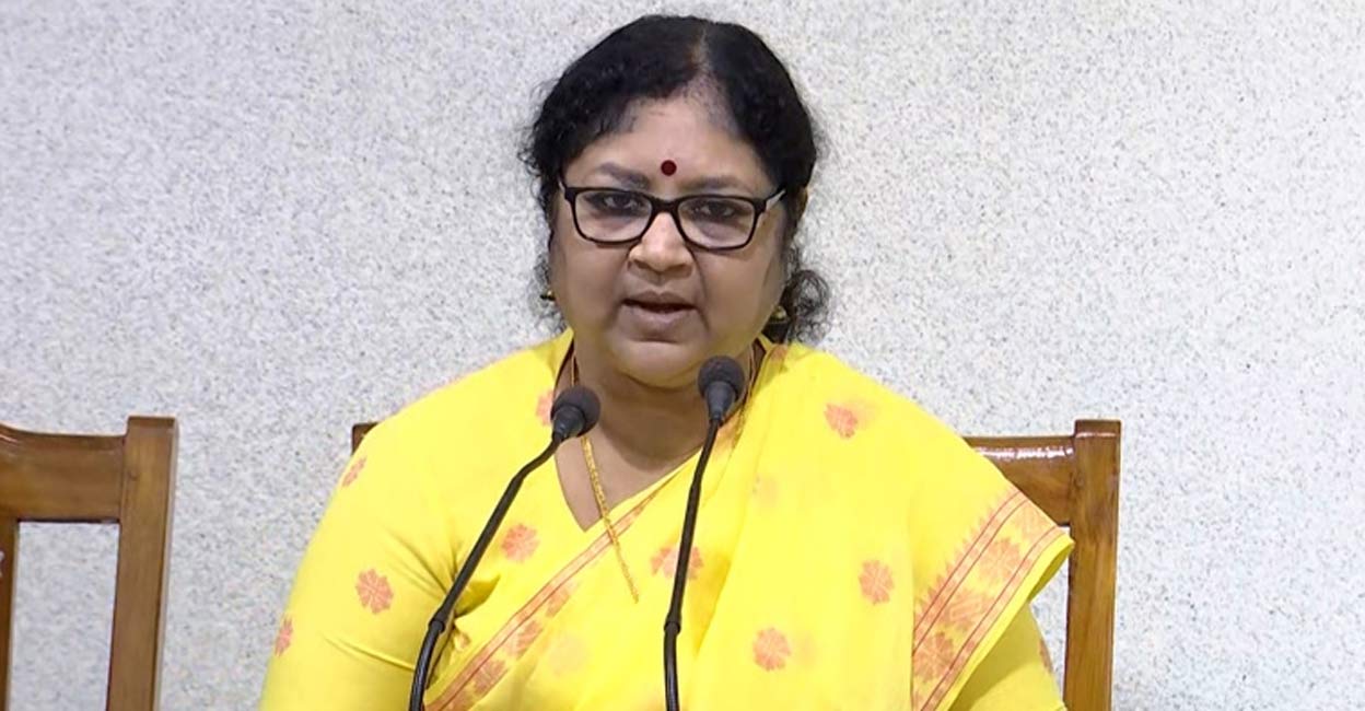 Kerala Minister for Higher Education and Social Justice R Bindu 