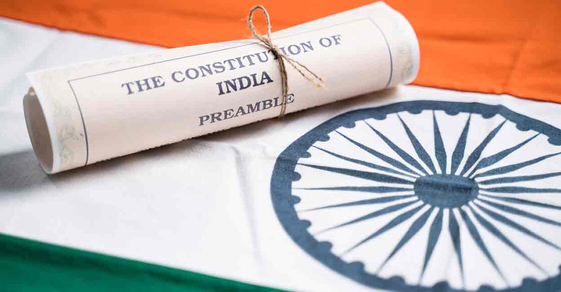 Representational image of the Indian Constitution's Preamble. Photo: 2021 WESTOCK PRODUCTIONS/Shutterstock  