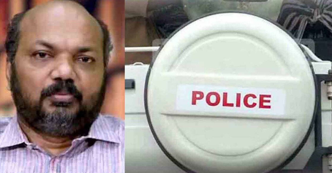 Minister P Rajeev (left).