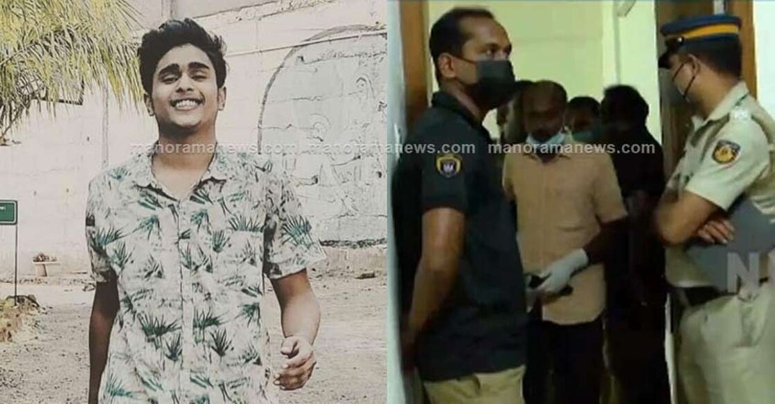 Sajeev Krishna, Police inspect the site of murder. Photo: MMTV/Screengrab