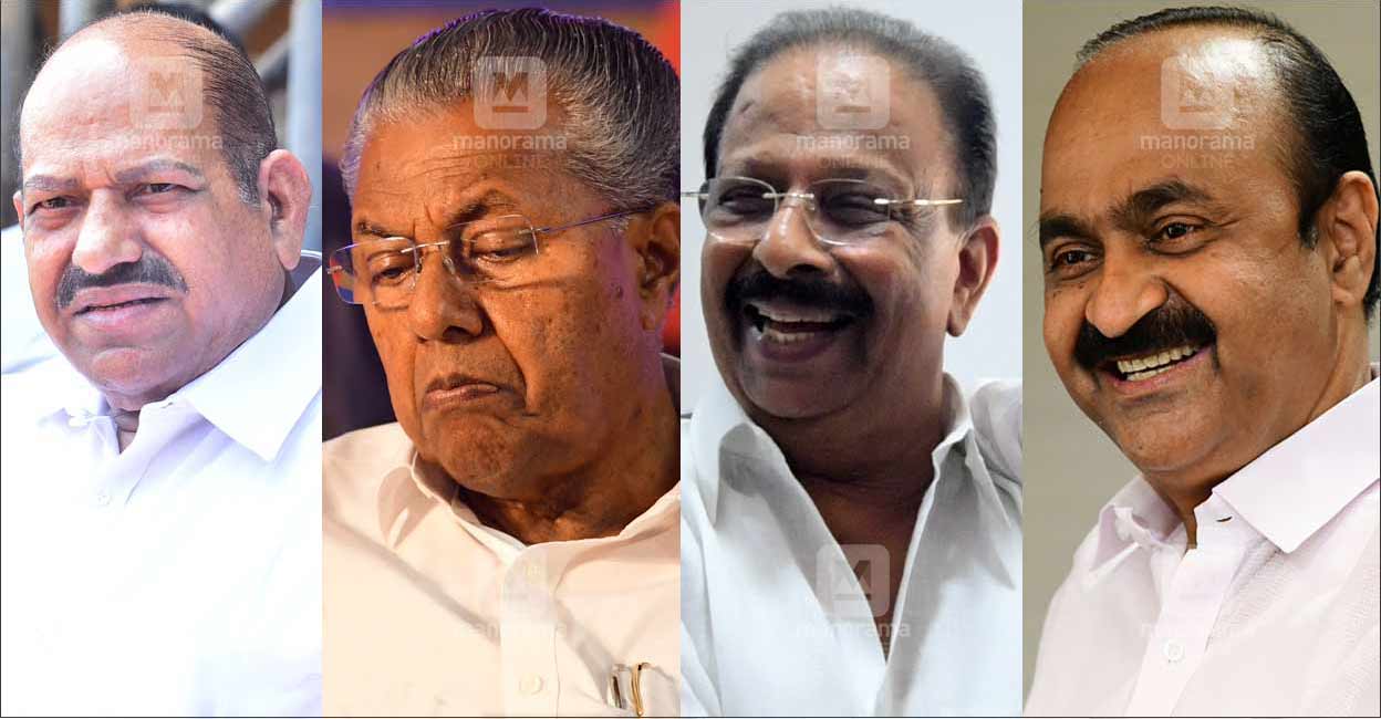 kodiyeri-balakrishnan-pinarayi-vijayan-k-sudhakaran-vd-satheesan (From left) Kodiyeri Balakrishnan, Pinarayi Vijayan, V D Satheesan and K Sudhakaran. Photos: File/Manorama