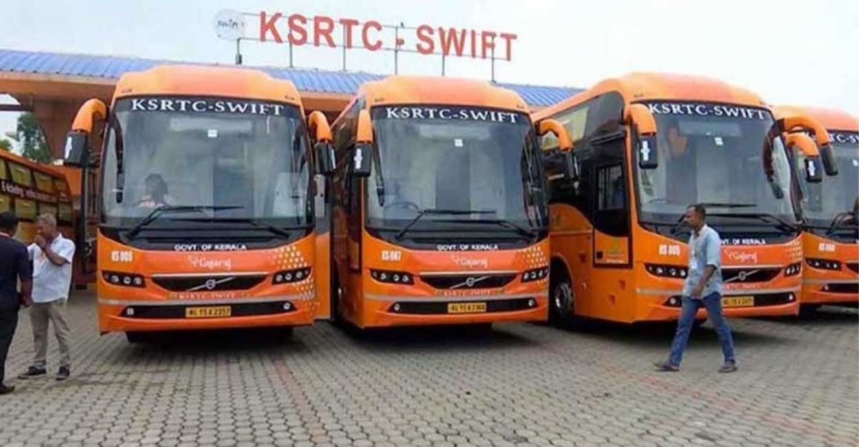 KSRTC Swift buses. Photo: Manorama Online.