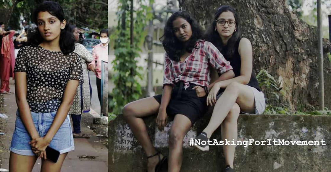 Fiona Joseph, Sreenima, Sreelakshmi Prakash-students of Calicut Medical College (CMC)-  pose for their photoshoot series in modern outfits. The photoshoot is a protest against Kozhikode District Sessions judge who granted bail to writer Civic Chandran in a sexual assault case stating that the survivor’s dress was “provocative.” Photo: winca_cmc/Instagram  