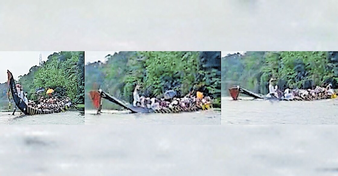 chennithala-boat A video grab of Chennithala Palliyodam accident. Photo: Manorama News.