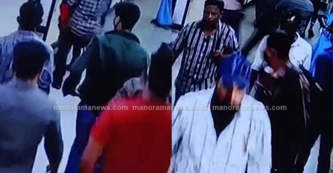 A CCTV grab of the attack. Photo: Manorama Online. 