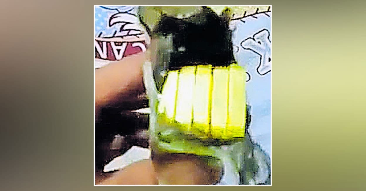 gold4 Gold bars weighing 116.64gm.