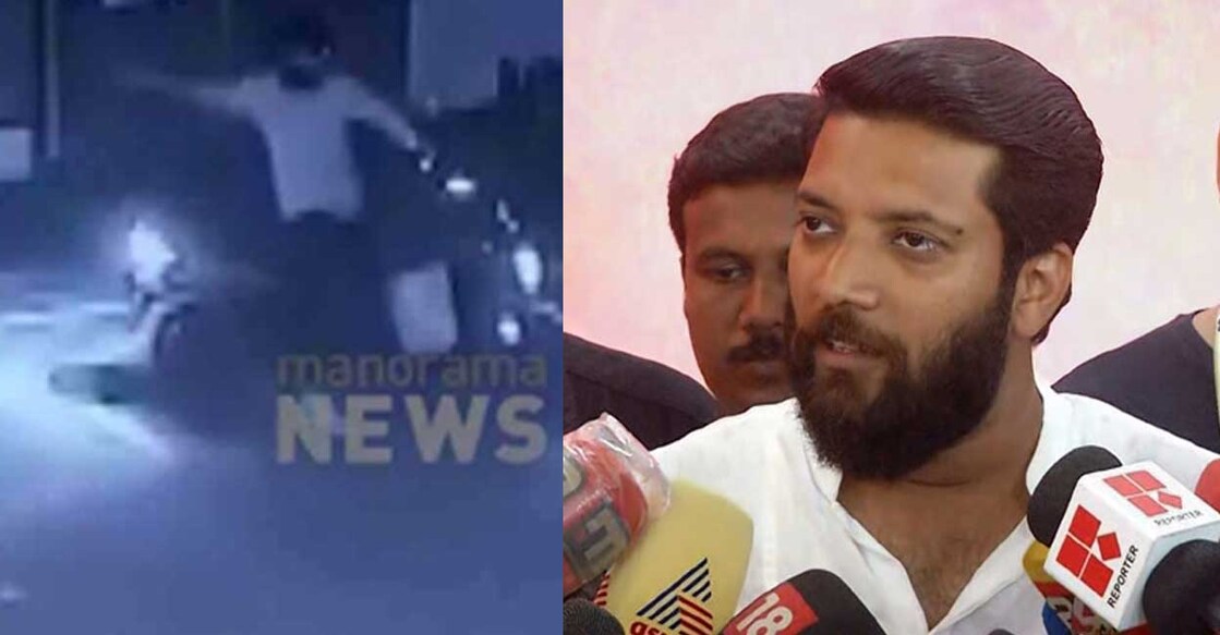 CCTV visual of the AKG Centre attack; Shafi Parambil