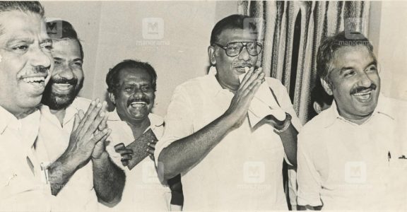 Aryadan Muhammad, KP Viswanathan, Oommen Chandy | File Photo: Manorama Archives Aryadan Muhammad, KP Viswanathan, Oommen Chandy | File Photo: Manorama Archives