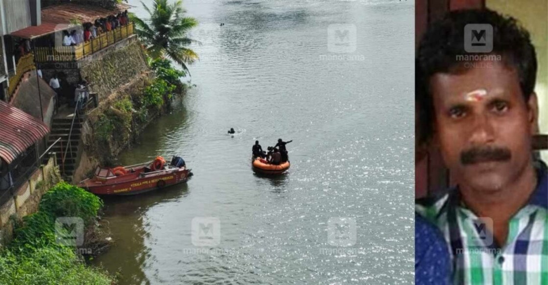 The spot where the incident happened. (Left) Laiju. Photo: Manorama Online. 