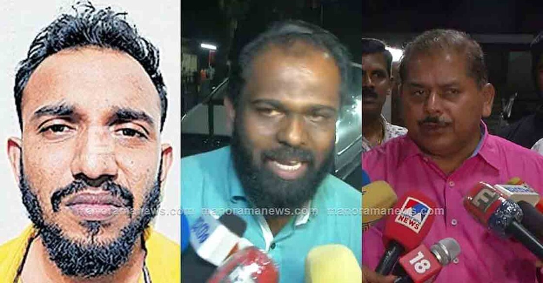 ijaz-shanavas-nasar Ijas Ahamed; A Shanavas; CPM Alappuzha secretary R Nasar presided over the committee meeting on Tuesday. Photo: Manorama News