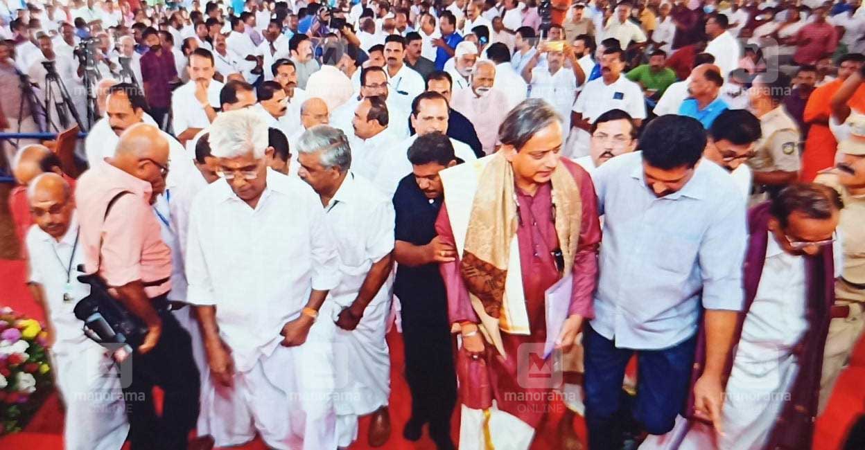 Shashi Tharoor Shashi Tharoor inaugurated the public meet as part of the 146th birth anniversary of Mannathu Padmanabhan, the founder of the Nair Service Society (NSS) of Kerala at Changanassery. Photo: Manorama