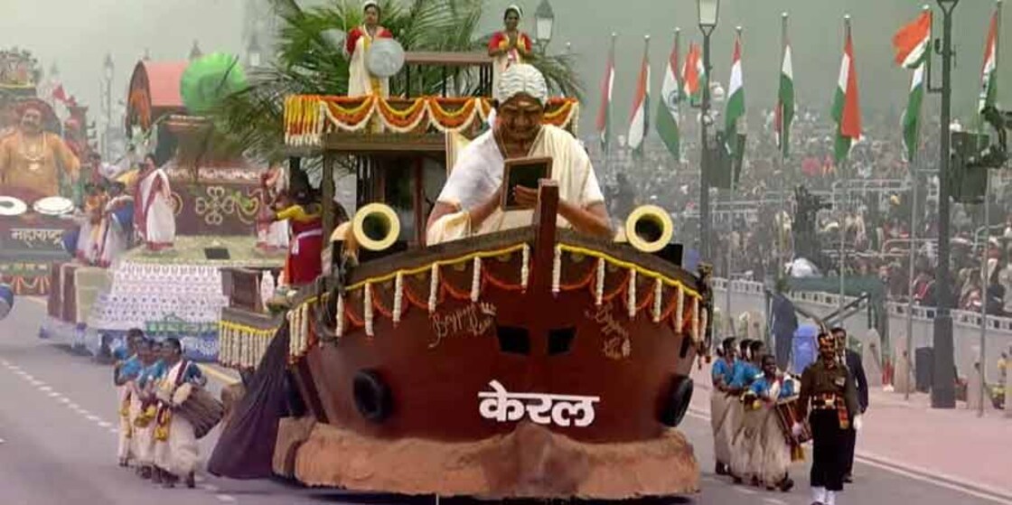 Kerala's 'Nari Shakti' float that impressed at the Republic Day parade on Kartavya Path in New Delhi on Thursday. Photo: Twitter/ @mygovindia
