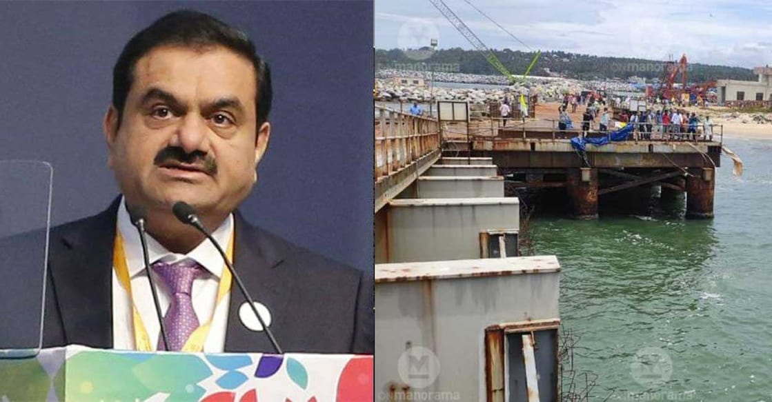adani-vizhinjam According to E&Y report, the termination fee Kerala has to pay Adani at the end of 40 years is approximately Rs 19,555 crore. Photo: Manorama