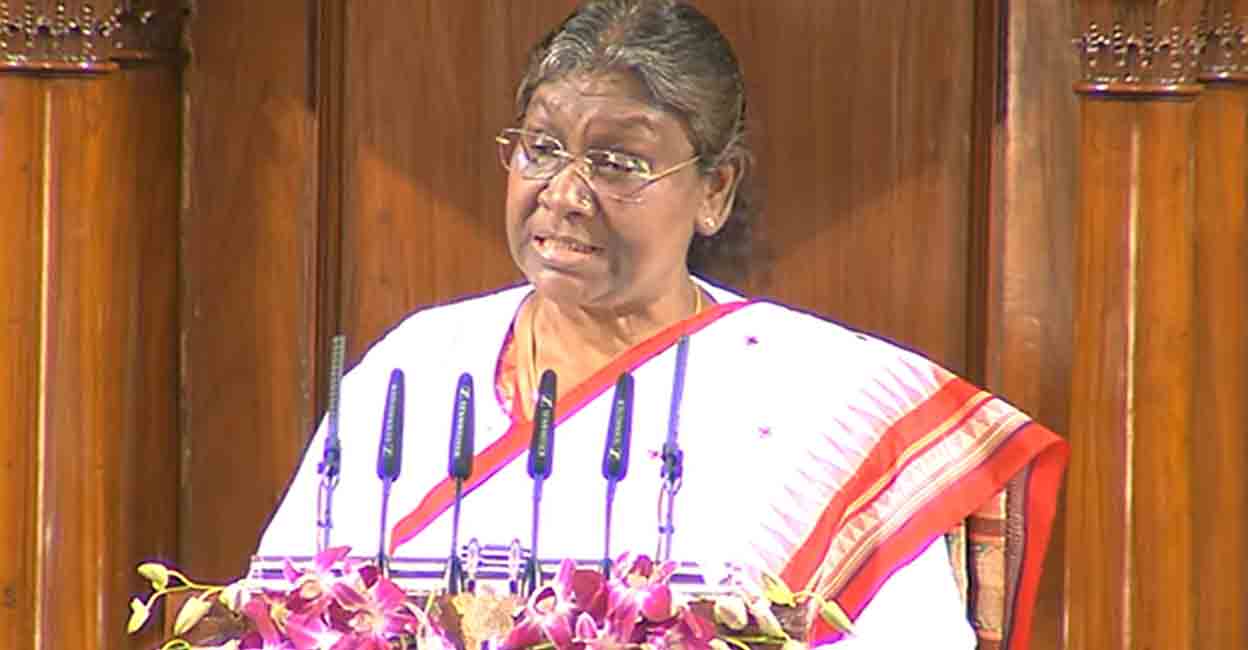 Budget session: President Murmu delivers maiden address at Parliament