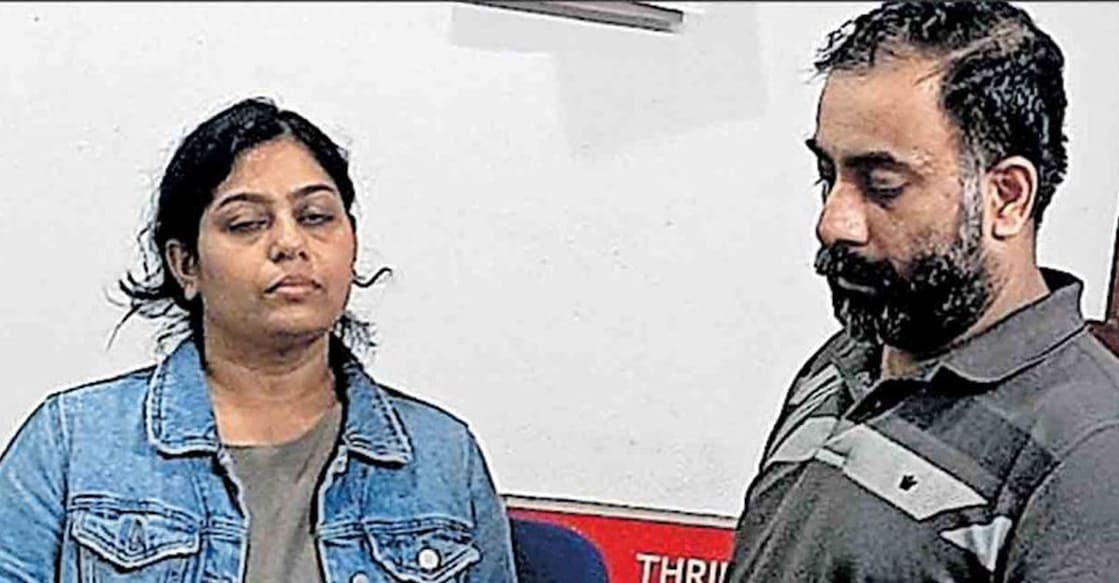 kakkanad-couples-main Ebin and Sreeranjini under police custody | Photo: Manorama