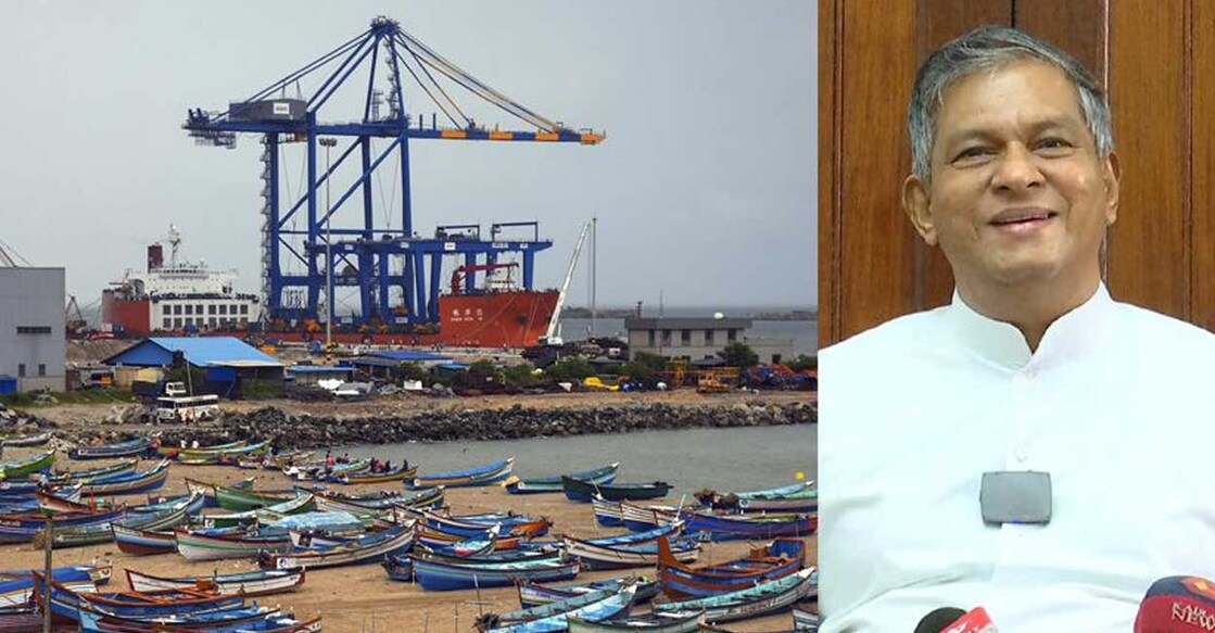 Vizhinjam port and Latin Church vicar general Fr Eugene Pereira . Photo: Manorama News