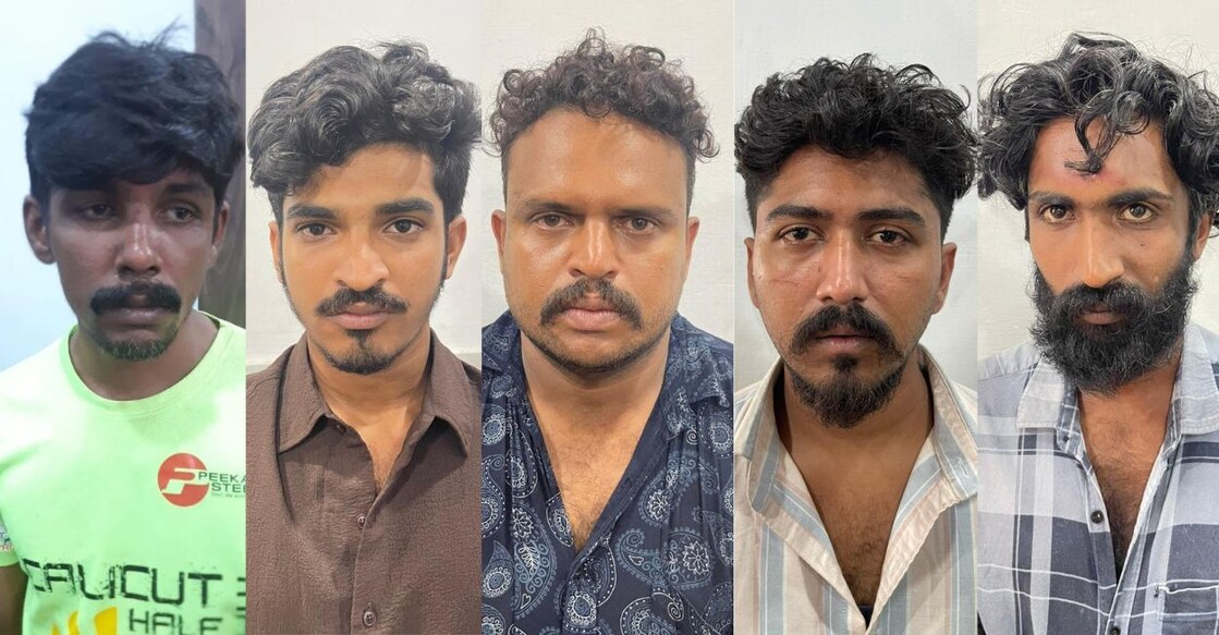 L-R: Shabeer VC, Salmanul Faris, PP Mohammed Shibin, Mohammed Marjan KM and K Dhaneesh. Photo: Special arrangement