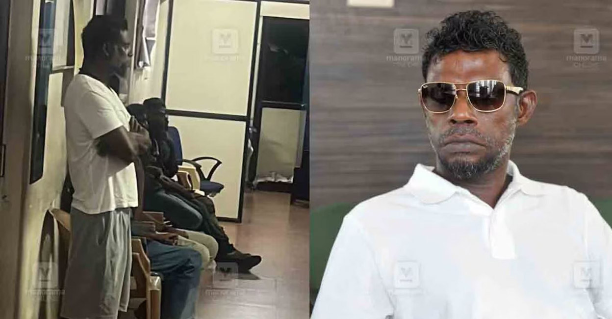 Vinayakan was taken to the General Hospital to test the level of alcohol in his blood. Photo: Manorama