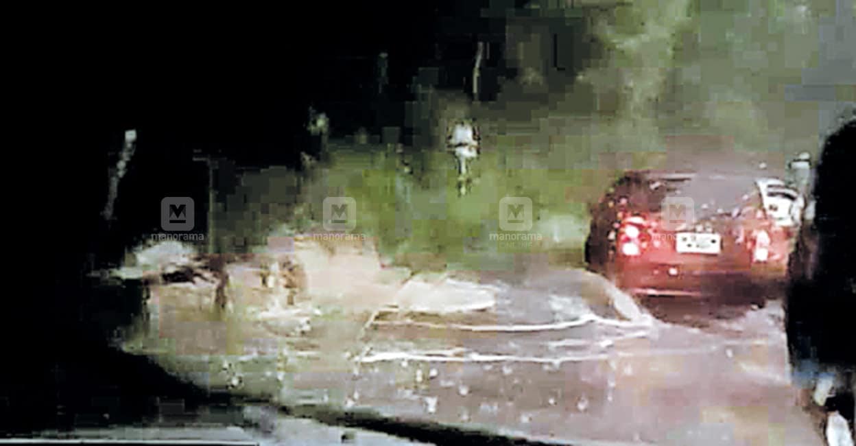 idukki-rain Kochi - Dhanushkodi National Highway flooded after heavy downpour. Photo: Manorama