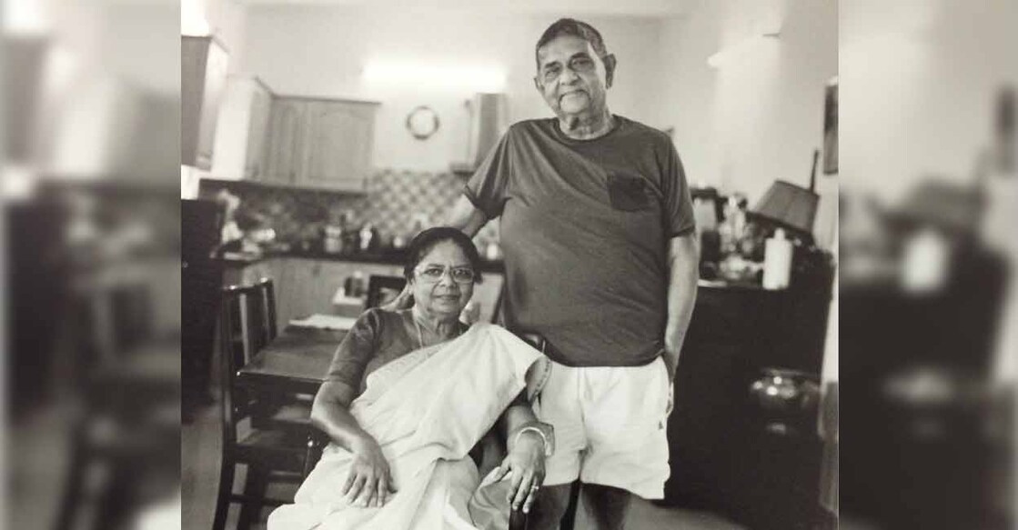 George Isaac with his wife Soosy. Photo: Special arrangement