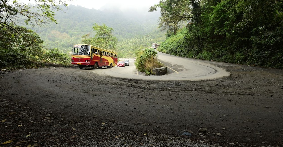 A hairpin bend on the Wayanad-Kozhikode ghat road. File photo: Manorama
