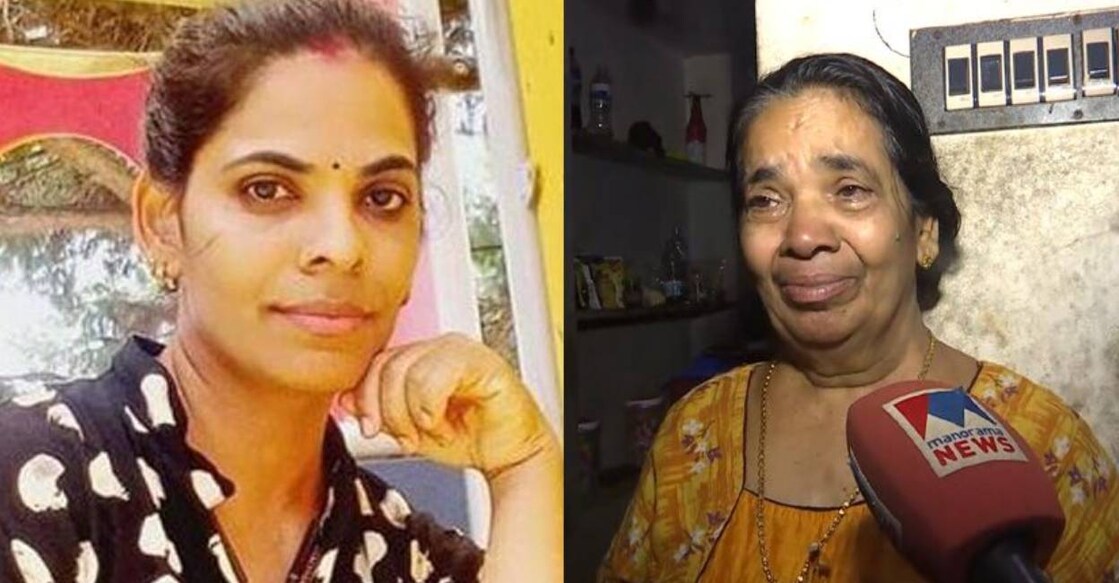 sheeja-kannur-nurse Sheeja and mother Sarojini. Photo: Manorama News