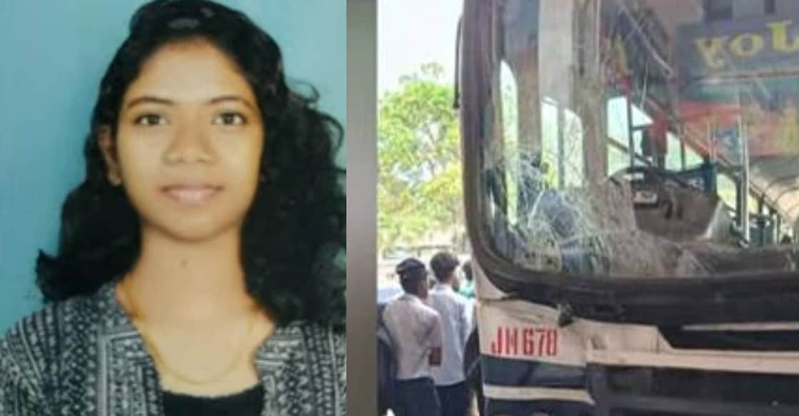 ksrtc-bus-accident-c Abhanya (18) was killed after hit by the bus at Kattakada KSRTC bus depot.