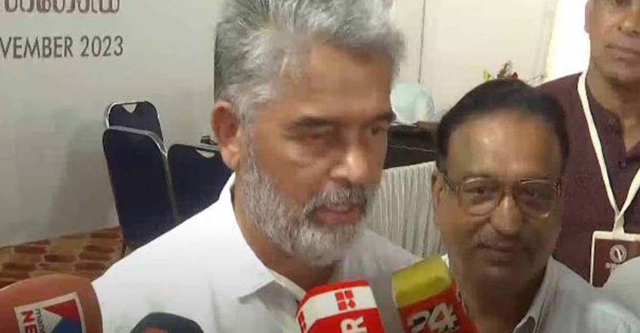 Aboobacker addresses media. Photo: Manorama News