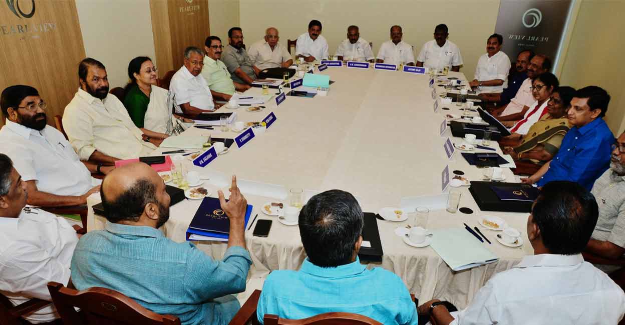 Kerala Cabinet meets during Nava Kerala Sadas. Photo: Special arrangment