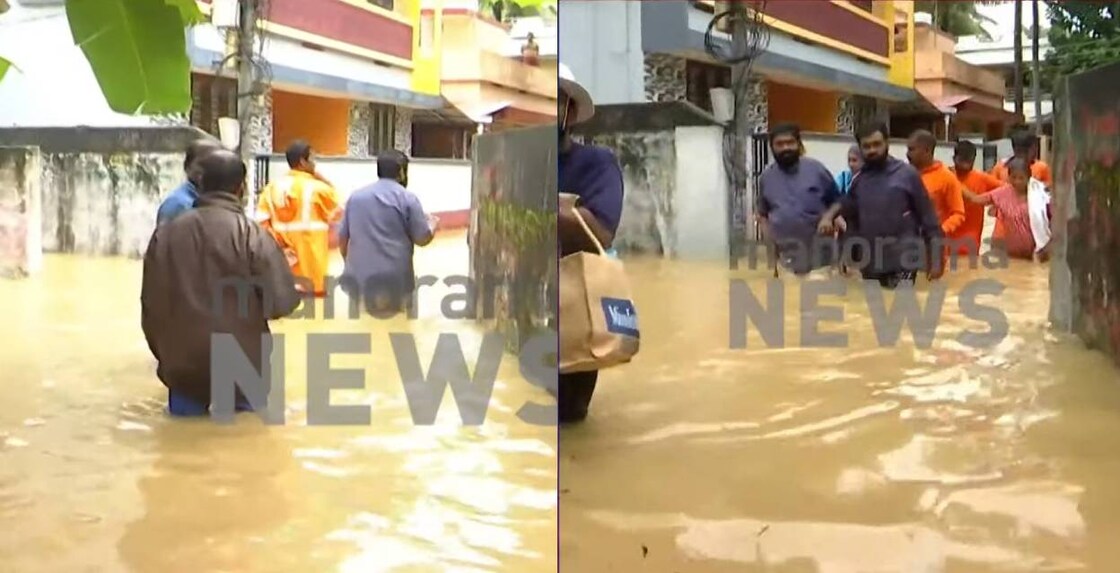 Fire Force men are engaged in the rescue mission since Wednesday night. Photo: Screengrab/ Manorama News